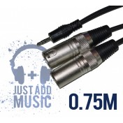 Cablu JACK 3.5mm - XLR Tata - 0.75m